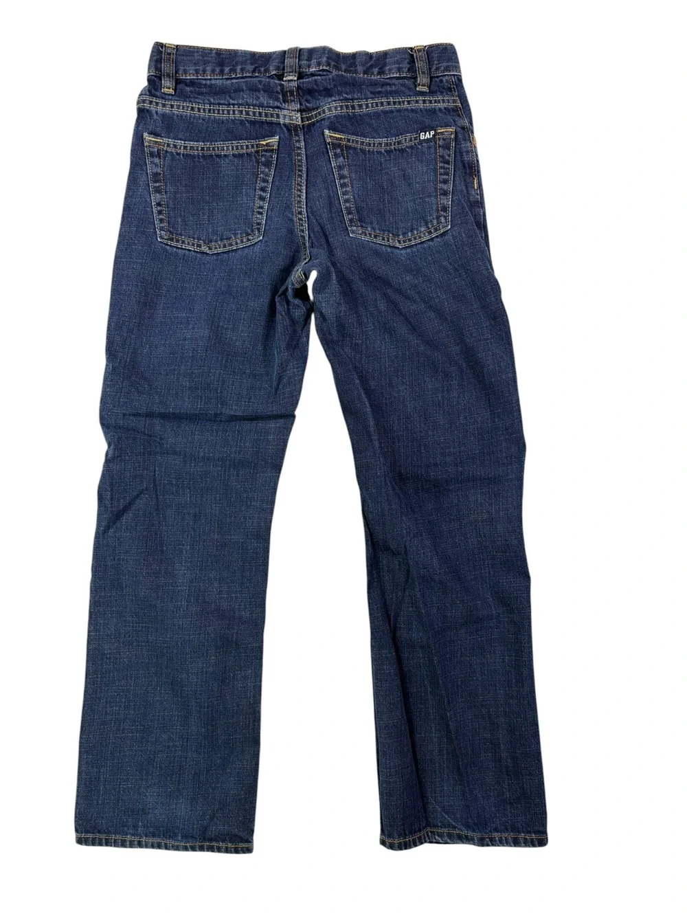 GAP Boys Indigo Straight-Fit Adjustable Waist Tabs Jeans | Back to School